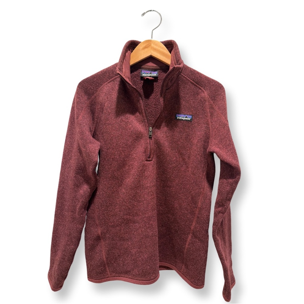 Patagonia Quarter-Zip Fleece | Burgundy | Cozy Layer